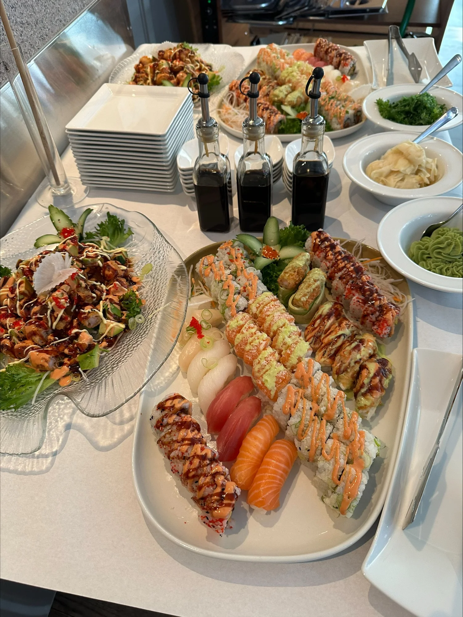 Nigiri, maki og spesialruller på jubileumsbuffeten hos Siam Sushi